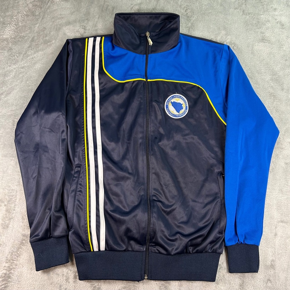 Bosnia and Herzegovina Football Federation Track Jacket Navy Blue Mens Small
